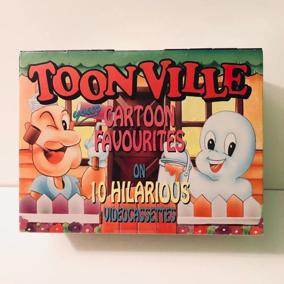 Vintage 1993 Toonville VHS Cartoon Favoirites 10 Tapes Casper Superman Bug Bunny - Picture 1 of 11